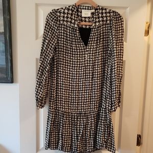 Maeve by Anthropologie herringbone pattern dress